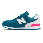 New Balance 574 Suurele Lastele K&otilde;rge N&auml;htavusega - Sinakasroheline Laste Tennised Valge KL574CJG 36