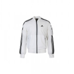 Adidas MH 3S Bomber Kootud sobivusega jakk Meeste &uuml;ler&otilde;ivad Valge GH4803 S