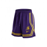 Nike &uuml;hev&auml;rvilised triibulised Los Angeles Lakersi v&otilde;rksidemetega l&uuml;hikesed p&uuml;ksid logotr&uuml;kiga Naiste alumised osad Lilla DR2369-504 M