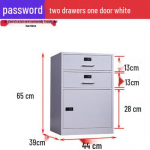 Kontori mobiilne hoiukapp lukuga: Lauasahtli all olev lehtmetallist arhiiv ja sahtlite organiseerija Thickened