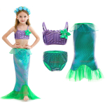 Merineitsikleit t&uuml;drukule Arielile ballile printsessikost&uuml;&uuml;mid Cosplay kleit lastele t&uuml;drukute s&uuml;nnip&auml;evapeole riietumiskleit Halloweeni riided as the picture-3T(100)