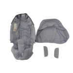 DOONA 4-in-1 beebikandja: Autotooli kate, Vihmakate, S&auml;&auml;sev&otilde;rk, Rippuv kott, Emakott, P&auml;ikesekaitse, Rattatarvikud.