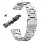 Roostevabast terasest rihm Garmin Fenix 8 7 7X 6X 6Pro 5X 5Plus jaoks Metallist riba Epix Gen 2 Tactix 22 26mm Quickfit K&auml;ev&otilde;ru Kellarihmad QuickFit 22mm h&otilde;be