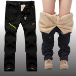 Talvised Paksud Soojad V&auml;lip&uuml;ksid Meestele Taktikalised Veekindlad Pikad P&uuml;ksid Matkamiseks, Telkimiseks Eemaldatava Karvavoodriga Samet Sees XL must