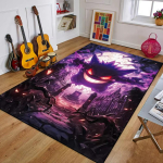 MINISO Loominguline Gengar Pokemon Anime Vaip elutuppa magamistuppa lastele libisemiskindel m&auml;ngumatt r&otilde;dule salongi diivani vaip kingiidee 50X80cm
