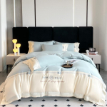 Kerge Luksus Puuvillane Voodipesukomplekt King Queen Double Twin Suurus Linaga Tekikott Padjap&uuml;&uuml;rid 1/2 Inimese Voodi Elegantne Magamistuba 150x200cm 3pcs