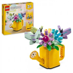 LEGO&reg; 31149 Creator 3en1 Les Fleurs dans l&rsquo;Arrosoir, Jouet pour Enfants, avec Arrosoir, Bouquet de Fleurs et 2 Oiseaux puhas