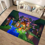 Stiilne 3D M-C Pikselkunsti Vaip Elutuba Magamistuba Vaip Lihtsalt Puhastatav Vaip Vastupidav Mugav Diivani Tooli Kodu Dekoor 80x120cm