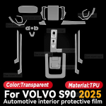VOLVO S90 2025 Autode Sisekeskkonna Keskkonsooli Armatuurlaua Kaitsekile Kriimustusvastane Kleebis LHD
