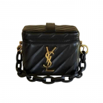 YSL Must Karpkott - Kuldse logoga PU-nahast rahakott reguleeritava ketiga, muudetav crossbody-kott igap&auml;evaseks vabaaja kasutuseks, luksuslik kingitus naistele must/kuld