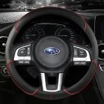 Nahast rooliratta kate libisemisvastane Subaru Forester Legacy XV BRZ WRX kvaliteetne auto punane