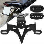Numbrim&auml;rgi hoidik YAMAHA YZF R7 MT07 YZF-R7 MT-07 FZ07 FZ 07 jaoks Tarvikud Tagumine korda tegemine Poritiiva eemaldaja Registreerimine MT07 LOGO Black
