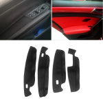 Pehmest nahast uksepaneeli kate VW Touran 2016 2017 2018 auto stiilis uksepaneelid Kaitsmed / ukse k&auml;etoe paneeli nahakate door armrest BROWN