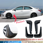 4tk porilappe Toyota Corolla Altis E170 2014 ~ 2017 porilaudade porilaudade porilappide kaitse pritsmeporikaitse auto Styline ees 4 pcs - Mudguards
