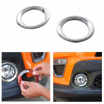 2*Front Fog Light Cover Trim Fog Lamp erts for Jeep Renegade - Chrome