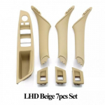 7Pcs For BMW 5 Series F10 F11 F18 520 523 Car interior Door Handle ABS Part Trim beež