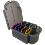 Loomade roostevabast terasest kinnitus 8 v&auml;rvi juhendkammi komplekt 1/8 tollist kuni 1 tollini (3-25 mm), &Uuml;hildub Andis/Oster A5/ Wahl KM10 seeria juuksel&otilde;ikuritega