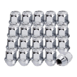 14x1.5 Lug Nuts for Mustang Edge MKX MKZ Aviator 2015- One-Piece Chrome Nuts m14x1.5 Thread, 13/16 21mm Hex, 37mm Height M14x1.5