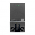 Xbox Series X tagumise jahutusventilaatori jaoks Vertikaalne jahutusalus RGB-valgusega Vaiksed topeltventilaatorid 1 USB-port Xbox Series X tarvikule must