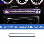 For Mercedes-Benz CLA AMG C117 -2026 Car interior center console protective sticker interior decorative strip TPU protective Right-hand drive