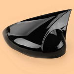Glossy Black Right Side Rearview Mirror Cover Frame Door Wing Cap Trim Housing ABS fit for Ford Fiesta MK7 MK7.5