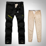 Talvised Paksud Soojad V&auml;lip&uuml;ksid Meestele Taktikalised Veekindlad Pikad P&uuml;ksid Matkamiseks, Telkimiseks Eemaldatava Karvavoodriga Samet Sees XXL must