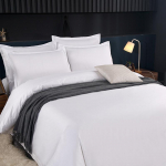 Luksuslik hotellilina ja tekikott, paksendatud ja tihedakoeline, puhtvalge linane kodu v&otilde;i k&uuml;laliskorteri jaoks, 3- v&otilde;i 4-osaline. 0.9m Flat 3-piece - Quilt 150x200