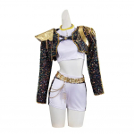 Lapsed T&uuml;drukud K-pop Rumi Zoey Mira Cosplay Fantasiamood Kost&uuml;&uuml;m Varustus Laste Rollim&auml;ngu Riided Halloween Karnevali &Uuml;likond S