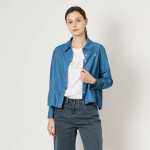 Bcbg Drawstring Denim Shirt B4f7b417 indigo (60)/55