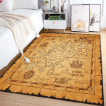 15 suurust Antiikpiraatide aardekaardi vaip magamistoa elutoa jaoks Boho dekoratsioon Laste roomamismatt Kolledži &uuml;hiselamu dekoratsioon 40x60cm (16x24in)