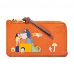 Loewe X Suna Fujita Koost&ouml;&ouml; Hamstri Mustriga Tr&uuml;kitud T&otilde;mblukuga Rahakott Naiste Rahakott Vahtrapuu-Oranž C643Z40X73-3007 Box(Basic Set+Box)