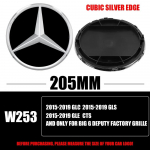 3D 185MM 205MM Esiv&otilde;re T&auml;helogo Embleem M&auml;rk Autotarvikud Mercedes-Benz C/B/E Klassi W206 W253 W213 GLC GLE V Klassi jaoks