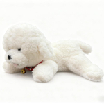 Bichon Frise pehmed t&auml;idisega pl&uuml;&uuml;slelukud, armsad Bichon koera pl&uuml;&uuml;snukud, viskepadi kodu jaoks, lemmiklooma kutsika kaunistused, kingitused t&uuml;drukutele 40cm