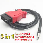 Atmel kiip Land Roverile Jaguarile Toyota TIS-ile Volvo Vida 2014d jaoks OBD2 diagnostikaskanneri kaabel J1850 J2534 PK Mini VCI punane