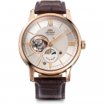 Orient SUN & MOON Automaatne Kell, Mehaaniline, Jaapani Tootja Garantiiga, Klassikaline, RN-AS0002S, Meeste, Valge, H&otilde;bedane