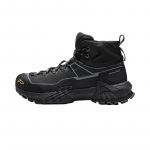 Li Ning Outdoor CF Tracing, Xingchuan Pro Coverage Reflective Rebound High top Hiking Shoes Unisex Night Black AHTV035-1 43