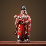 Keraamilised k&auml;sit&ouml;&ouml;d Kolm &otilde;nne, j&otilde;ukuse ja pikaealisuse t&auml;hte Kaunistus Kodukaunistused &Otilde;nnelik kingitus Feng Shui ja kodu kait