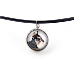 Schnauzer I - necklace pendant with your photo, handmade, handcrafted jewelry by Art-Dog brand