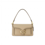 Coach Tabby 26 &Uuml;hev&auml;rviline Kootud Detail Klapiga Sulgemine Sile Vasikanahast K&auml;ekott &Otilde;lakott Naiste k&auml;ekotid Beež CJ838-B4IY Basic Set (Bag+Dust Bag)