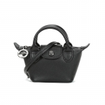 Longchamp Le Pliage Cuir Mini Pelmeenikott Naiste &Otilde;lakott Must 10099757001 Basic Set (Bag+Dust Bag)