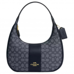 Coach Carmen 29 Logoga T&otilde;mblukuga Sulgemisega Jacquard Nahast T&otilde;mblukuga K&auml;ekott &Otilde;lakott Suur Naiste kotid Kesk&ouml;&ouml; Sinine CV001-IMX1X Basic Set (Bag+Dust Bag)