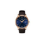 TISSOT Junya kollektsioon Kvartsmehhanismiga Meeste k&auml;ekell Kell 42mm Sinine sihver Roostevabast terasest korpus Nahkrihm T063.610.36.047.00 Blue blue