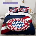 FC Bayern M&uuml;ncheni mustriga voodipesukomplekt Tekikott ja padjap&uuml;&uuml;r Kodu kaunistus S&uuml;nnip&auml;evakingitus (1 * tekikott + 2 * padjap&uuml;&uuml;ri, ilma s&uuml;damikuta) 135x200cm