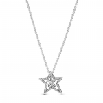 Pandora Pav&eacute; As&uuml;mmeetriline T&auml;ht Choker Kaelakee Naistele Kaelakee H&otilde;be 390020C01 Box