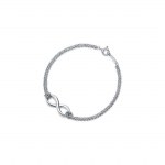 Tiffany & Co. Kahekordse ketiga disainiga sterlingh&otilde;bedast k&auml;ev&otilde;ru Naiste k&auml;ev&otilde;ru GRP06394 Box,S