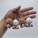 Bubu ja Dudu V&otilde;tmehoidjad Yier Panda Karu &Uuml;tle Ma Armastan Sind H&auml;&auml;lega M&auml;nguasi Helendavad Anime Kujud Telefoni Kaunistus Koti Kaunistus Paarile Kingitus Button Battery burgundiapunane