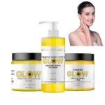 Turmeric Glow Kombo Nahahoolduskomplekt, N&auml;opesuvahend, Koorija ja Palsam S&auml;rava Naha Eest, Parandab Jume, K&otilde;ikidele Nahat&uuml;&uuml;pidele