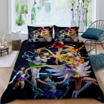 2026 Uus Sailor Mooni Multikas Kolmeosaline Luksuslik Voodipesukomplekt, Sisaldab Suurt ja King Size Voodipesu, T&auml;iuslik P&uuml;hadekingitus 135x200cm
