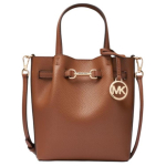 Michael Kors MK Carson Karedast Nahast &Otilde;la-Crossbody Kott V&auml;ike Naiste K&auml;ekotid Pruun 35S5G2ZC5T-LUGGAGE Basic Set (Bag+Dust Bag)