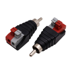 Mirhua K&otilde;laritraat RCA K&otilde;lar Phono RCA Mees Konversiooniadapter Lihtne &Uuml;hendus Jootevaba Meessoost Klemm Emassool Klemm Vedrur&otilde;huga T&uuml;&uuml;pi Pistik black